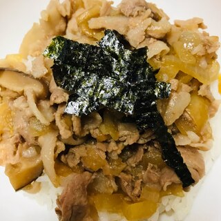 豚バラ肉と玉ねぎの